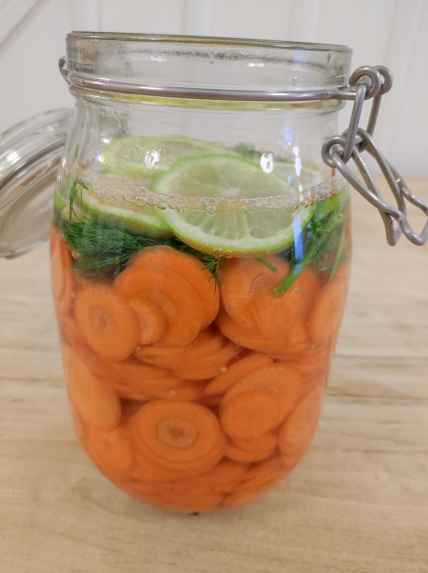 Fermentieren Glas Möhren