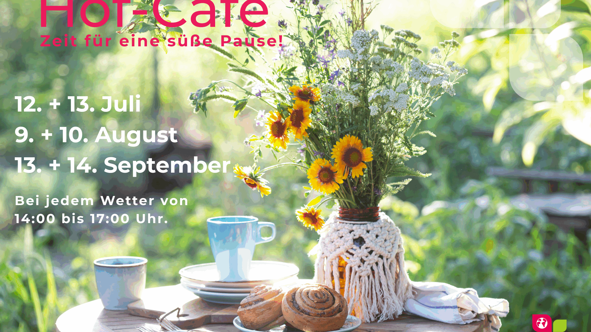 Plakat Hofcafe (A4 (Querformat)) Ankündigung zum Hof-Cafe