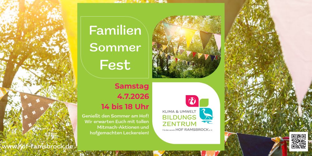 Plakat für das Familiensommerfest